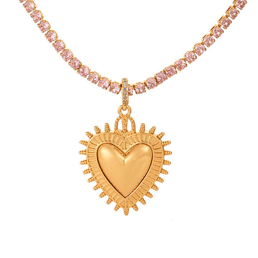 Choker Corazón Rosa